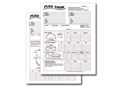 Purchase Flexible Moulding - Order Forms by Flex Trim